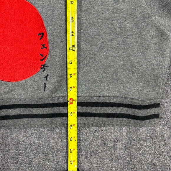 Puma by Rihanna Fenty Rising Sun Hoodie Cropped Lace Up Gray Womens Small 0423 - Picture 9 of 11